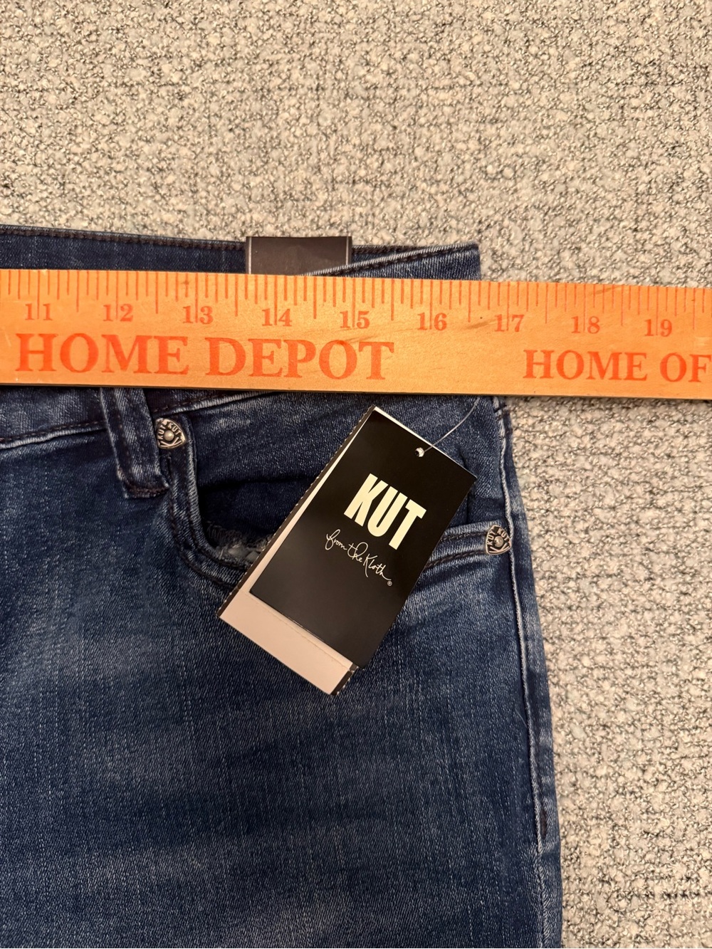 NWT KUT from the Kloth Carlo Ankle Skinny Jeans Size 14 - Picture 6 of 8